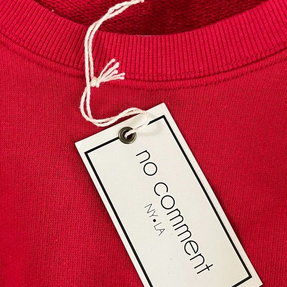 NWT No Comment Long Sleeve Red Sweater Dress sz XL - Picture 10 of 11